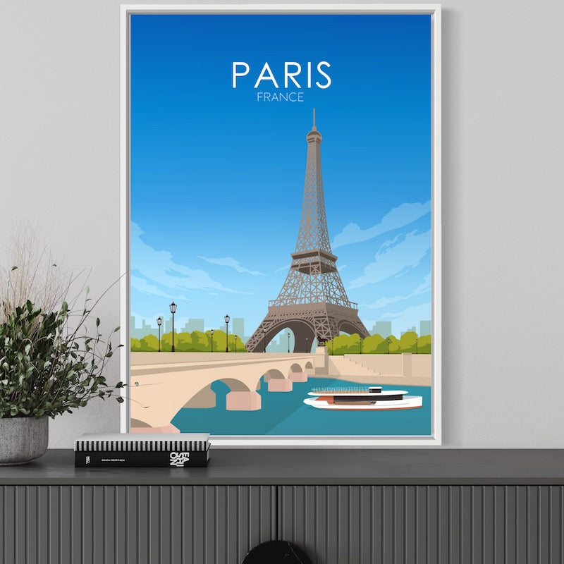 Paris Poster | Paris Wall Art | Paris Daytime Print