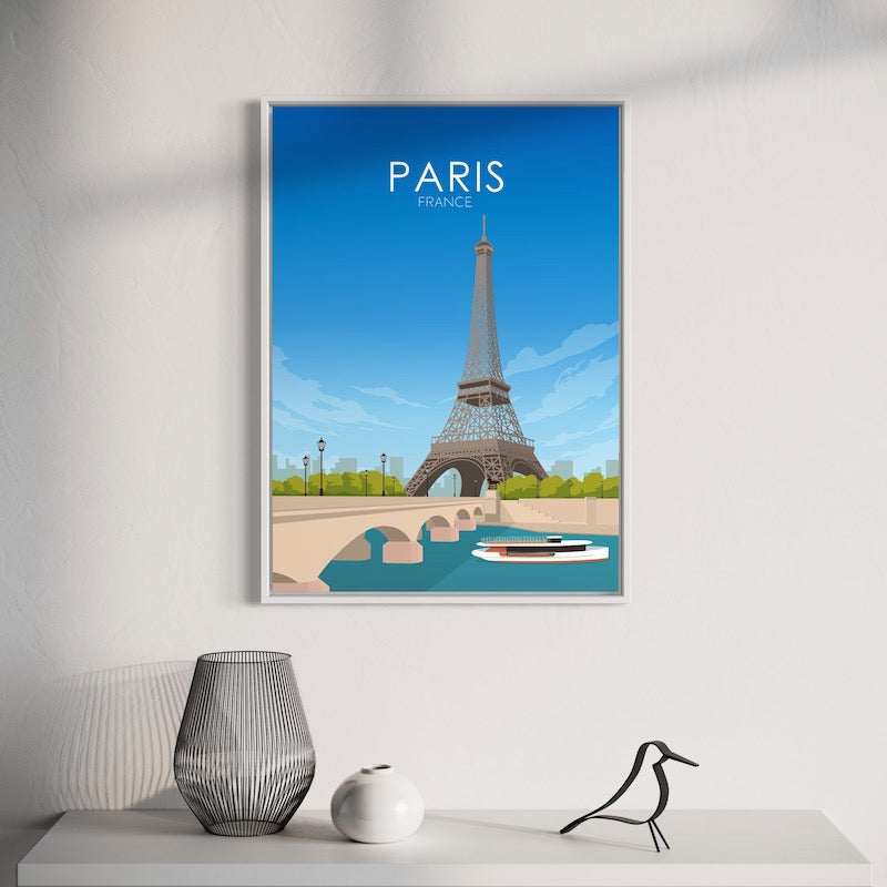 Paris Poster | Paris Wall Art | Paris Daytime Print