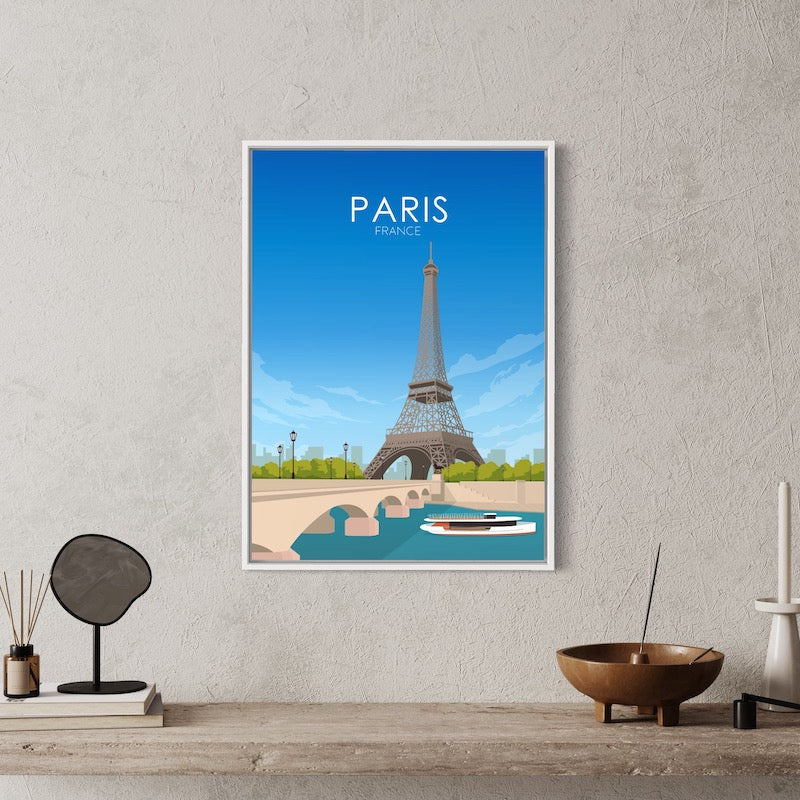 Paris Poster | Paris Wall Art | Paris Daytime Print