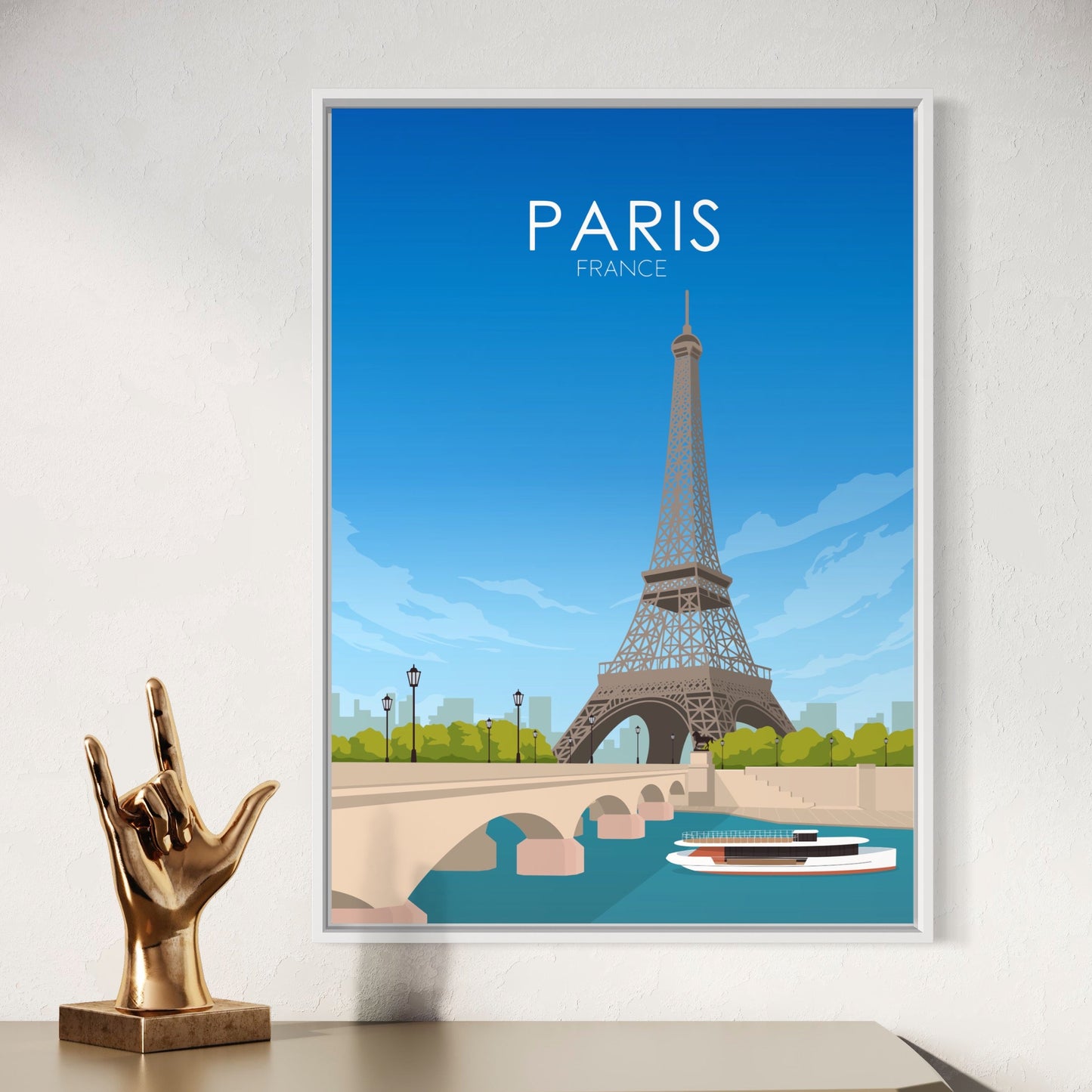 Paris Poster | Paris Wall Art | Paris Daytime Print