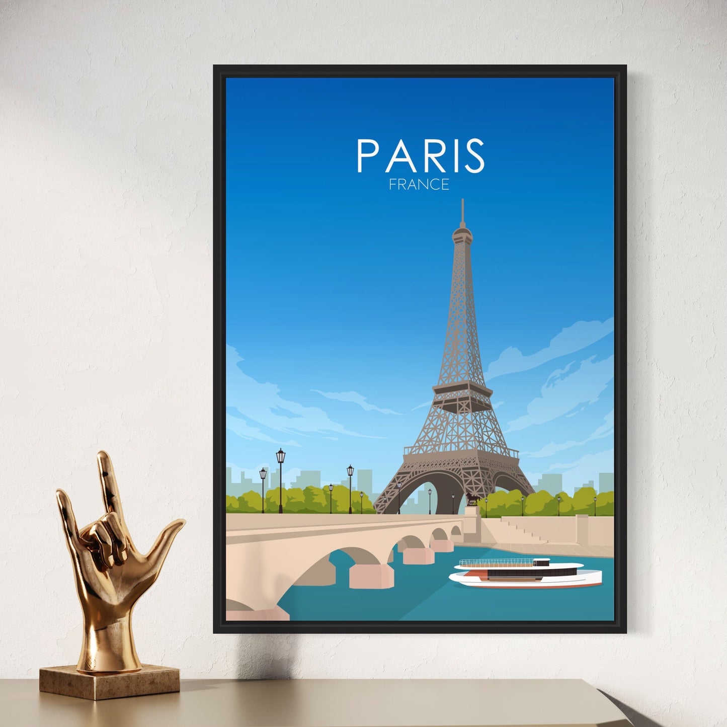 Paris Poster | Paris Wall Art | Paris Daytime Print