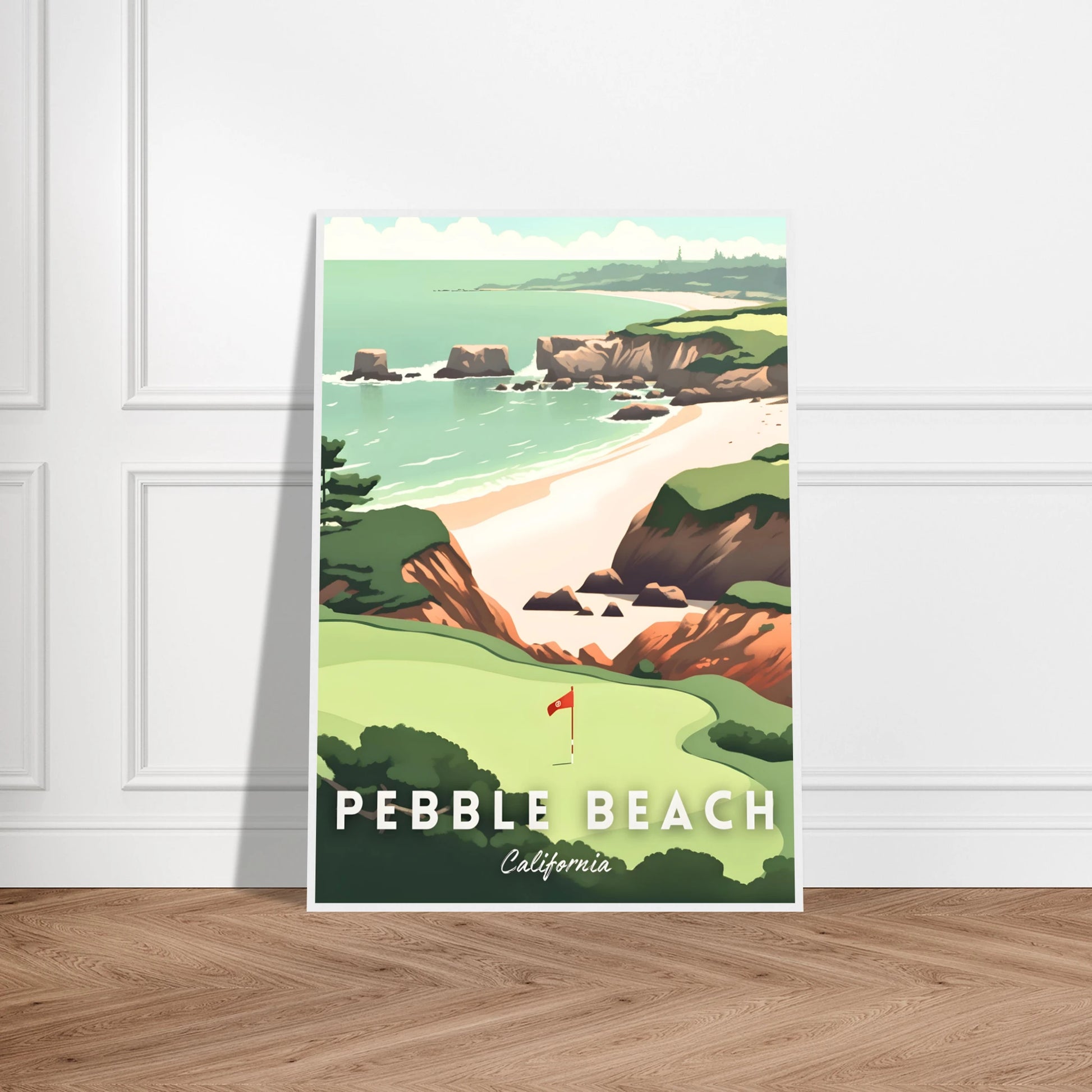 Pebble Beach Golf Poster