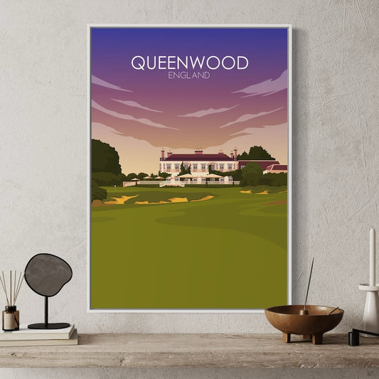 Queenwood Golf Course Print - Sunset