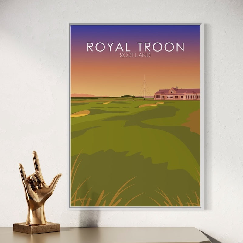 Royal Troon Golf Course Sunset Print