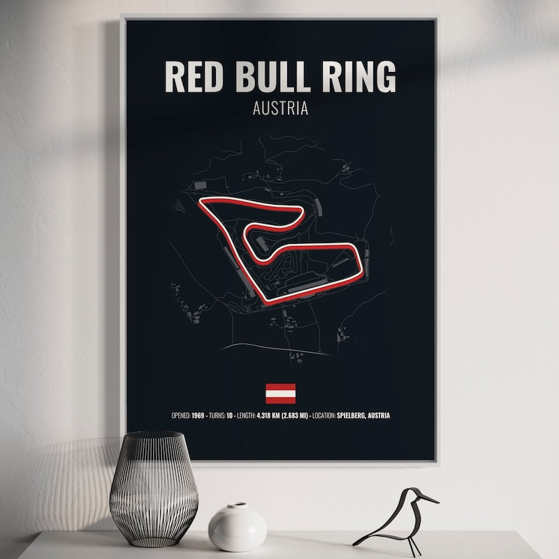 Red Bull Ring F1 Grand Prix Poster | Red Bull Ring F1 Grand Prix Print | Red Bull Ring F1 Grand Prix Wall Art