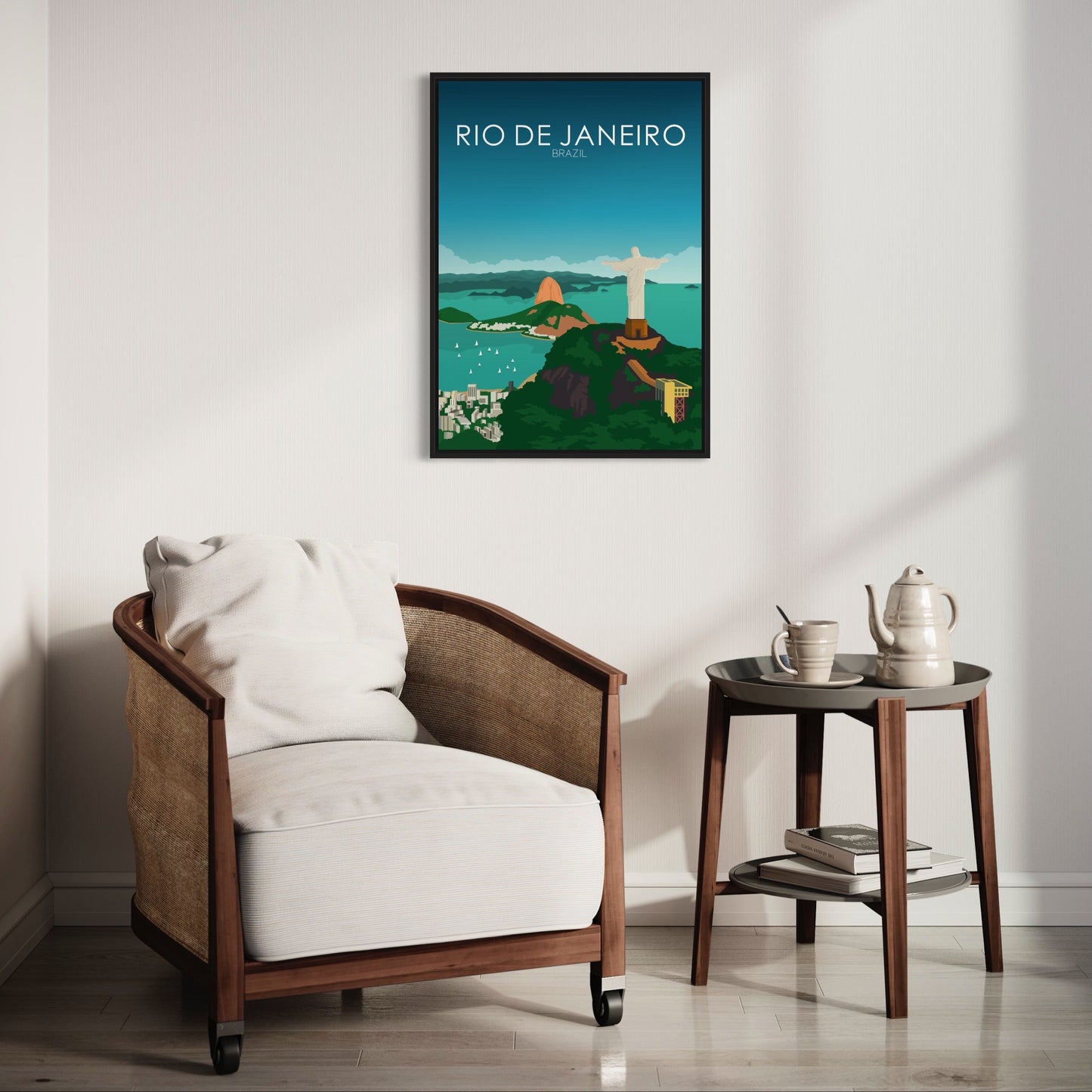 Rio De Janeiro Poster | Rio De Janeiro Wall Art | Rio De Janeiro Daytime Print