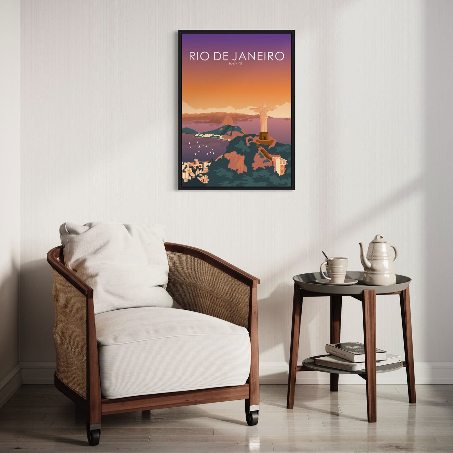 Rio De Janeiro Poster | Rio De Janeiro Wall Art | Rio De Janeiro Sunset Print