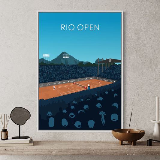 Rio Open ATP 500 Tennis Stadium Poster