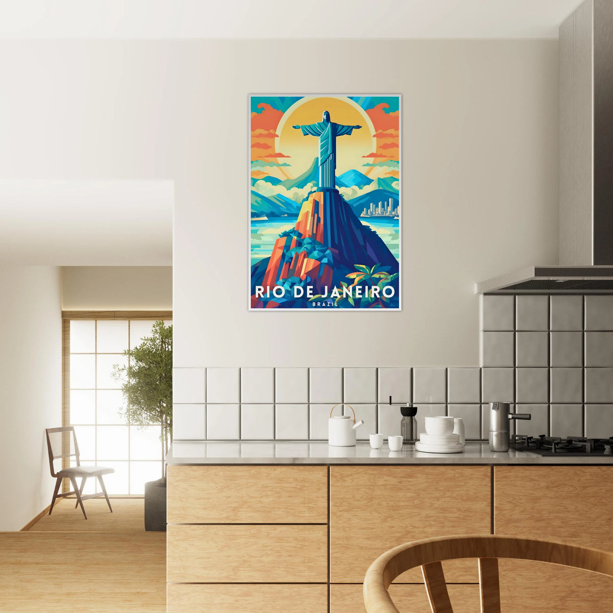 Visit Rio Poster Rio de Janeiro, Brazil Travel Poster – Favourite Place Prints