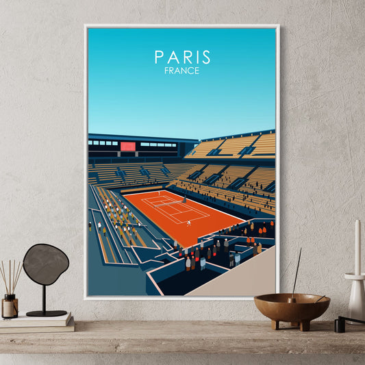 Roland Garros Tennis Poster