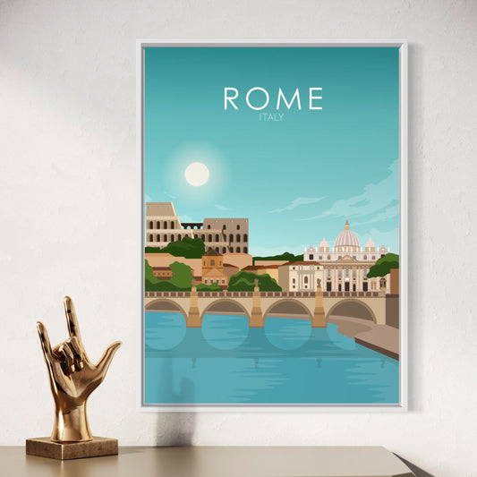 Rome Poster | Rome Wall Art | Rome Daytime Print