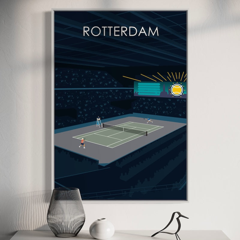 Rotterdam ATP Tennis Poster