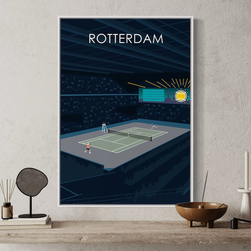 Rotterdam ATP Tennis Poster