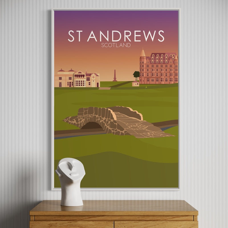 St Andrews Golf Course Sunset Print