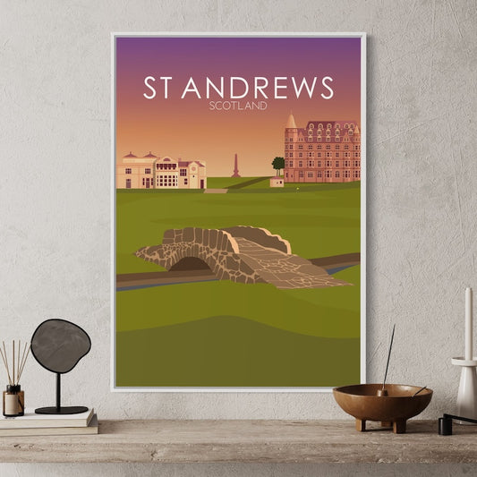 St Andrews Golf Course Sunset Print
