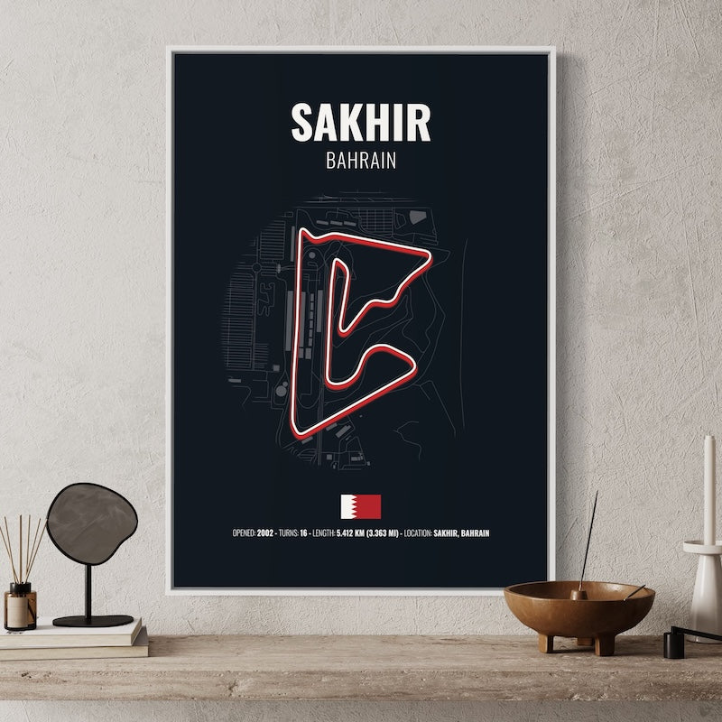 Sakhir F1 Grand Prix Poster | Sakhir F1 Grand Prix Print | Sakhir F1 Grand Prix Wall Art