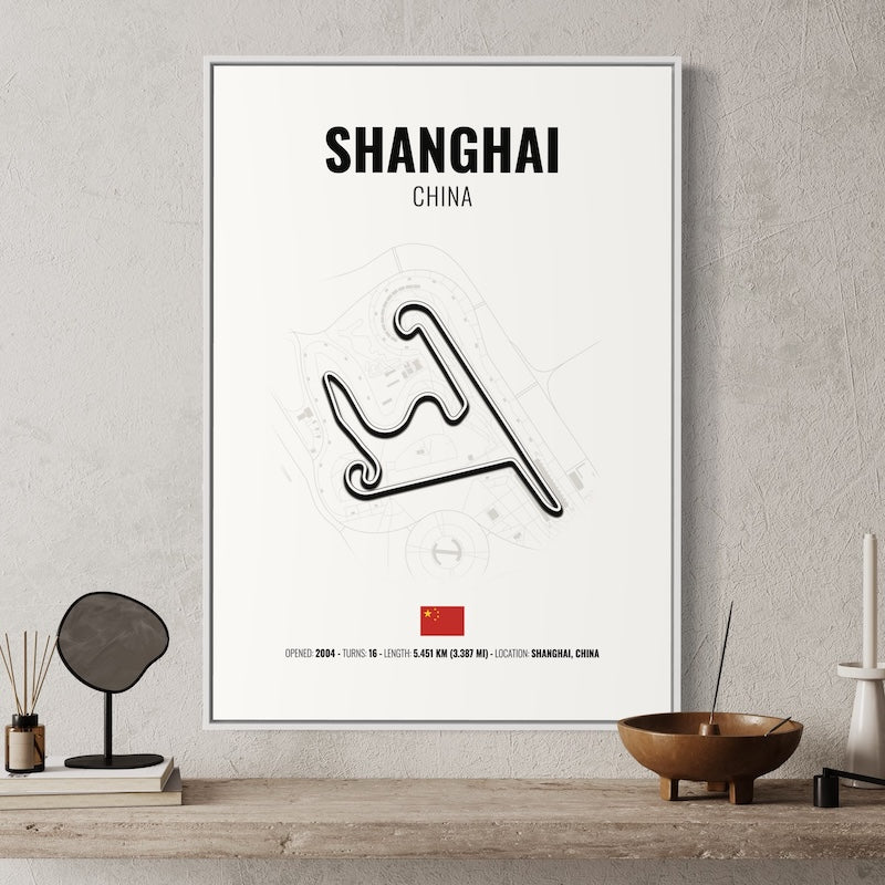 Shanghai F1 Grand Prix Poster | Shanghai F1 Grand Prix Print | Shanghai F1 Grand Prix Wall Art