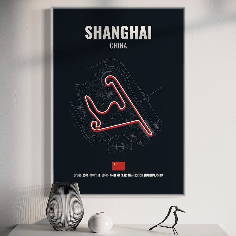 Shanghai F1 Grand Prix Poster | Shanghai F1 Grand Prix Print | Shanghai F1 Grand Prix Wall Art