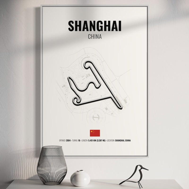 Shanghai F1 Grand Prix Poster | Shanghai F1 Grand Prix Print | Shanghai F1 Grand Prix Wall Art