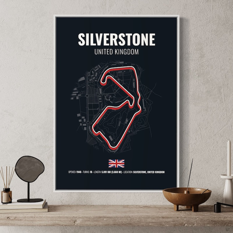 Silverstone F1 Grand Prix Poster | Silverstone F1 Grand Prix Print | Silverstone F1 Grand Prix Wall Art