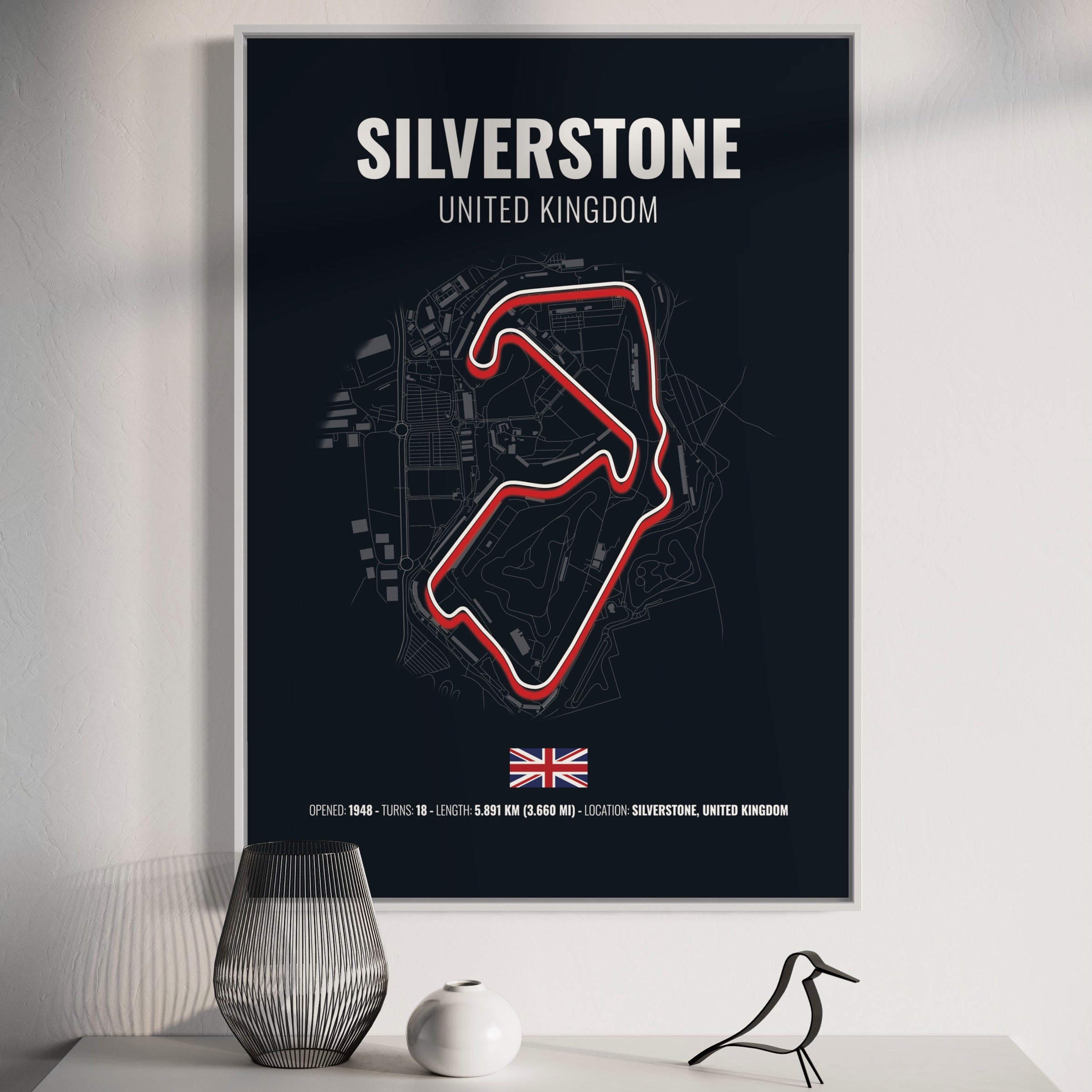 Silverstone Print Silverstone F1 Grand Prix Poster | Silverstone F1 Grand Prix Print ...