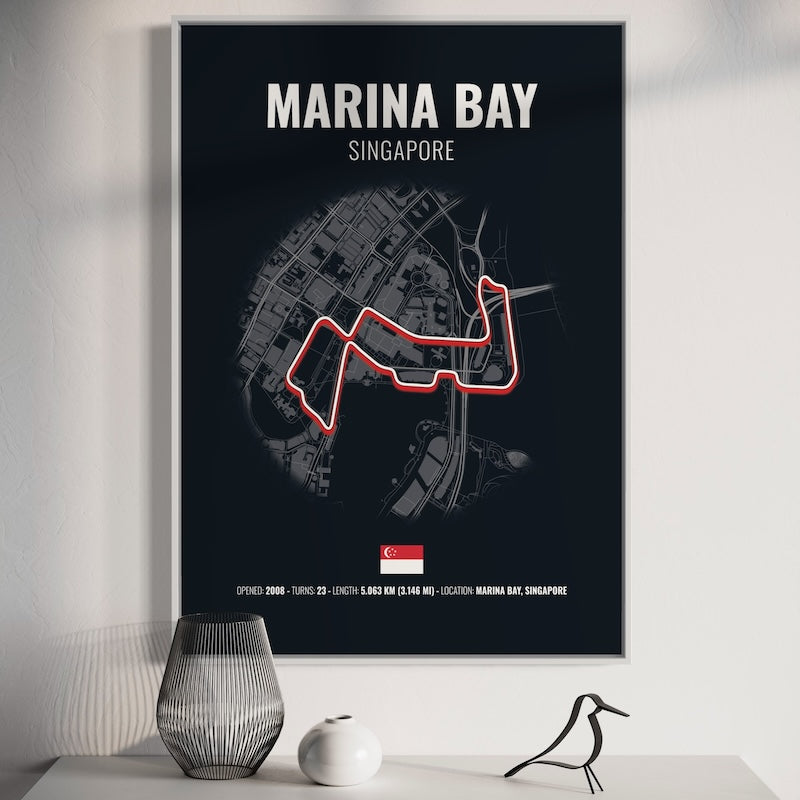 Singapore Formula 1 Poster | Singapore Formula 1 Print | Singapore Formula 1 Wall Art