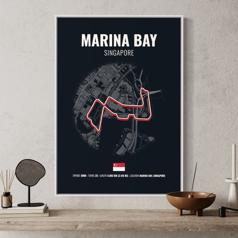 Singapore Formula 1 Poster | Singapore Formula 1 Print | Singapore Formula 1 Wall Art