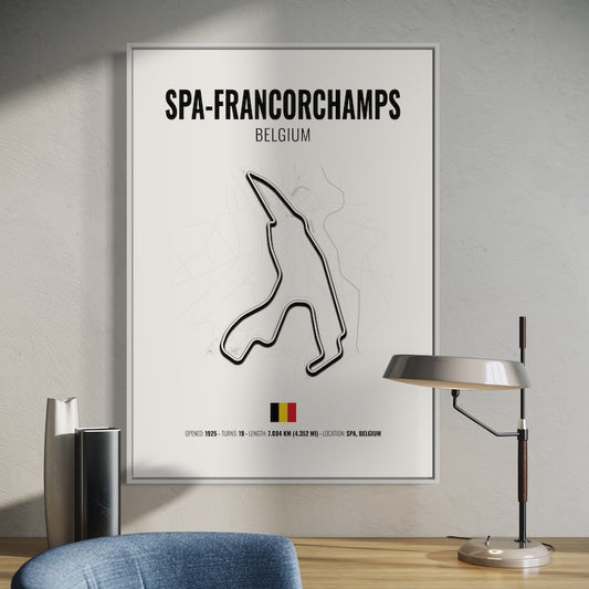 Spa Francorchamps Formula 1 Poster | Spa Francorchamps Formula 1 Print | Spa Francorchamps Formula 1 Wall Art