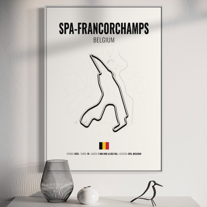 Spa Francorchamps Formula 1 Poster | Spa Francorchamps Formula 1 Print | Spa Francorchamps Formula 1 Wall Art