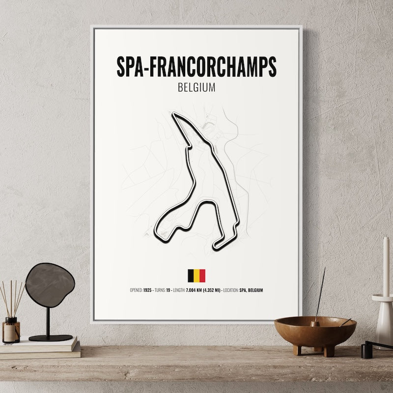 Spa Francorchamps Formula 1 Poster | Spa Francorchamps Formula 1 Print | Spa Francorchamps Formula 1 Wall Art