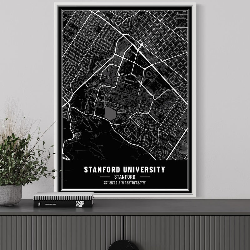 Stanford Map Poster | Stanford Map Wall Art | Stanford Map Print