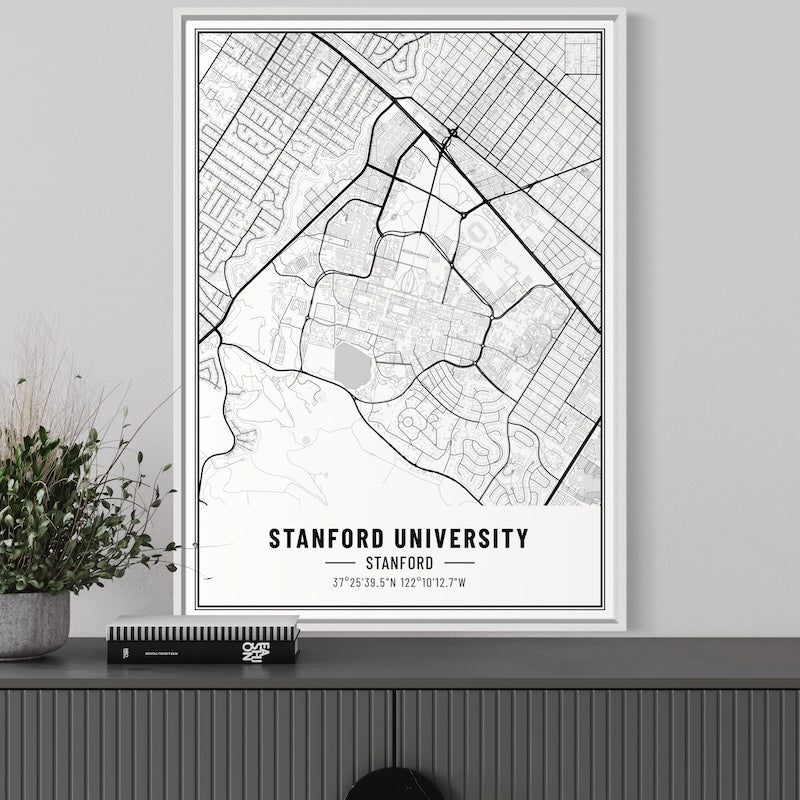 Stanford Map Poster | Stanford Map Wall Art | Stanford Map Print