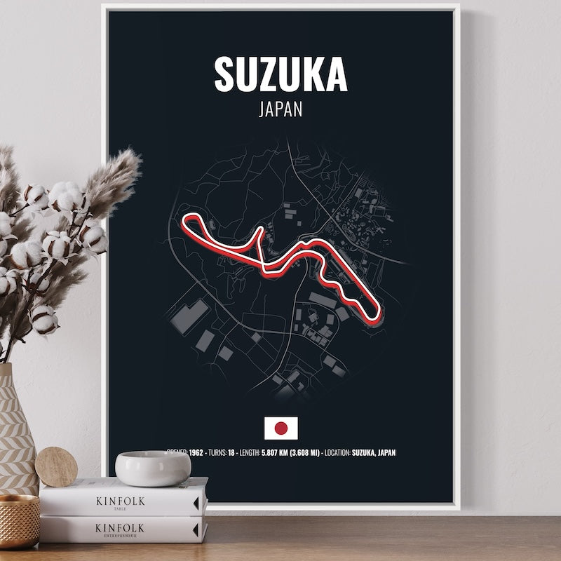 Suzuka F1 Grand Prix Poster | Suzuka F1 Grand Prix Print | Suzuka F1 Grand Prix Wall Art