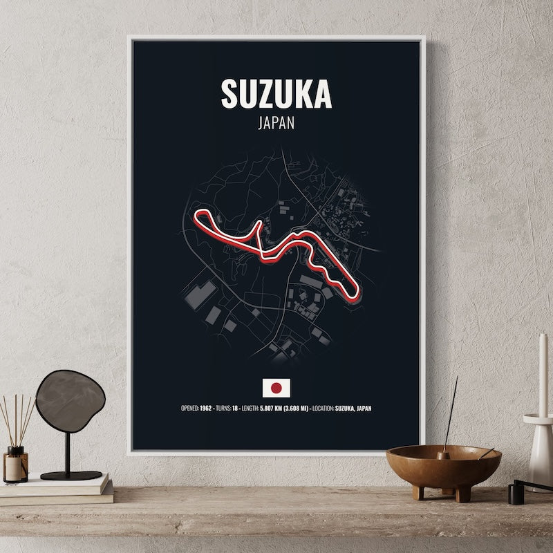 Suzuka F1 Grand Prix Poster | Suzuka F1 Grand Prix Print | Suzuka F1 Grand Prix Wall Art