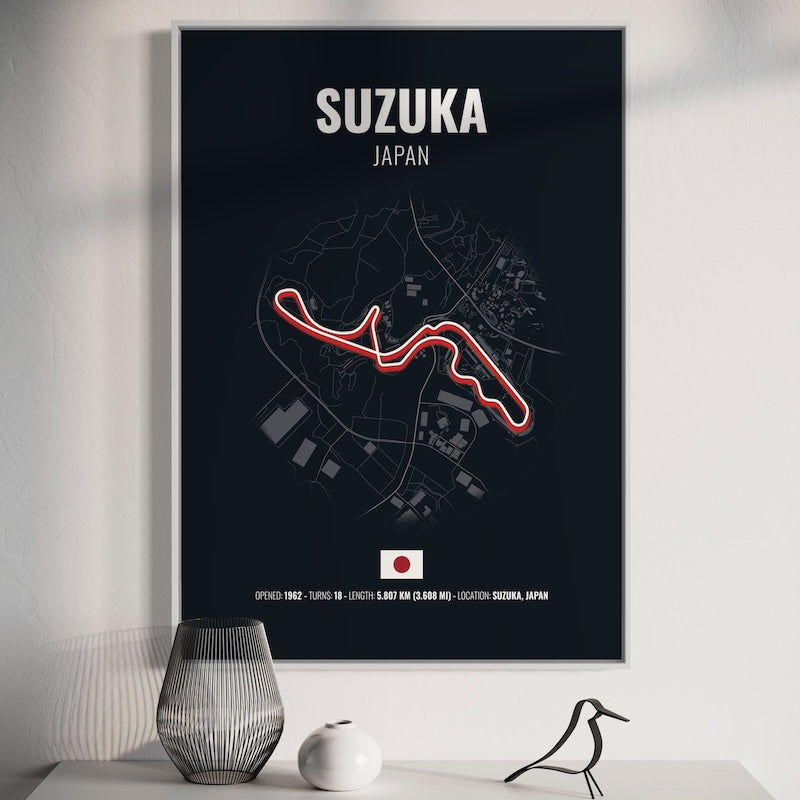 Suzuka F1 Grand Prix Poster | Suzuka F1 Grand Prix Print | Suzuka F1 Grand Prix Wall Art