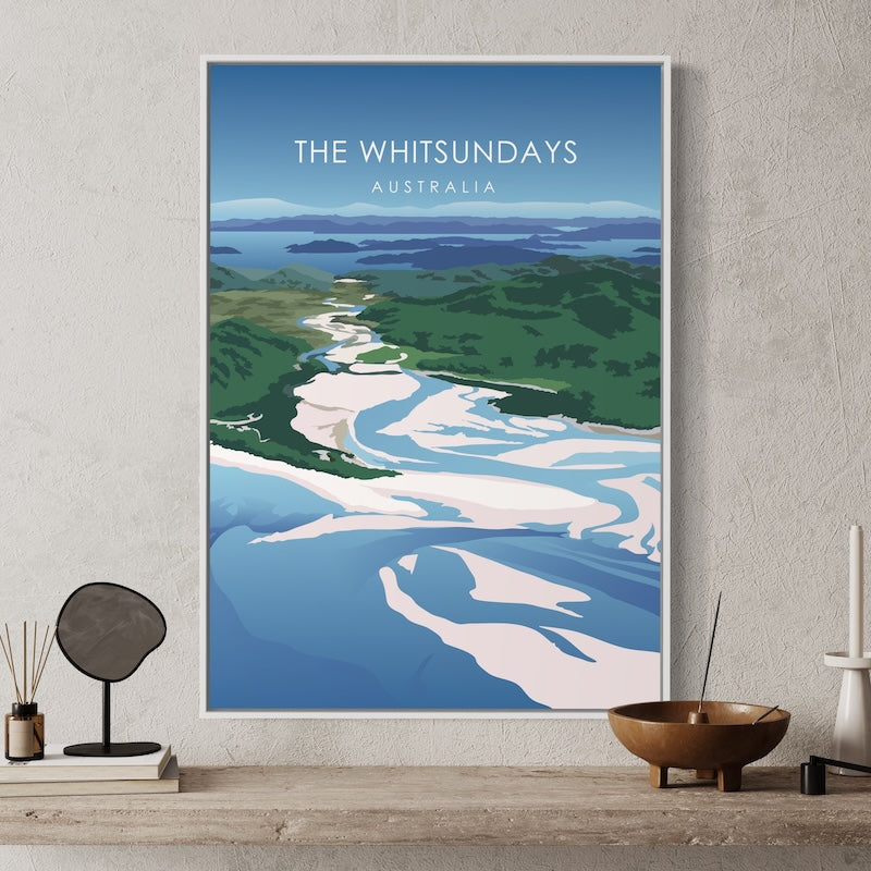 The Whitsundays Poster | The Whitsundays Print | The Whitsundays Daytime Wall Art