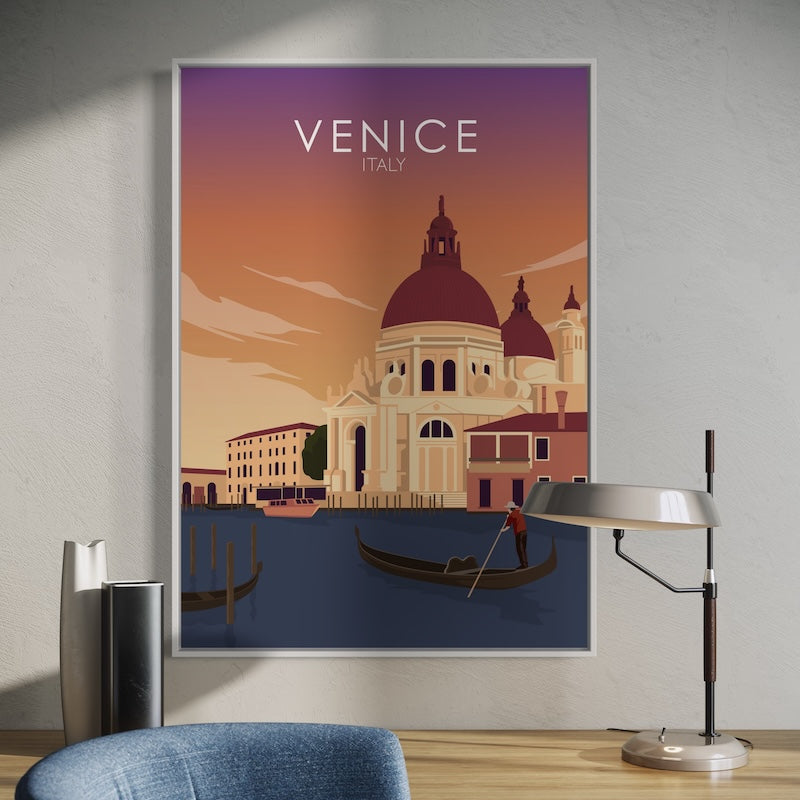 Venice Sunset Poster | Venice Sunset Print | Venice Sunset Wall Art