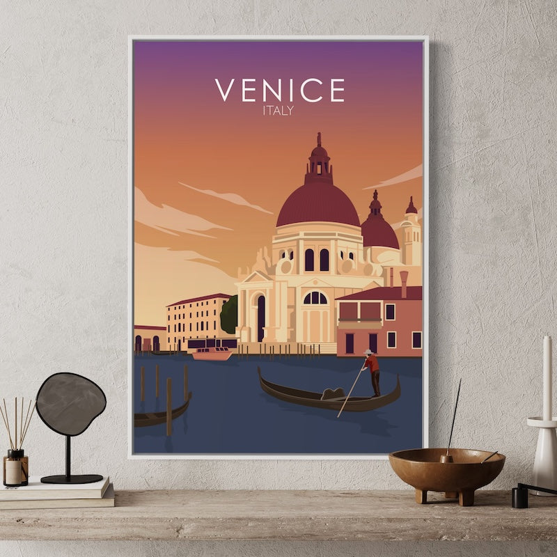 Venice Sunset Poster | Venice Sunset Print | Venice Sunset Wall Art