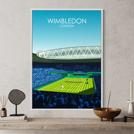 Wimbledon Tennis Poster