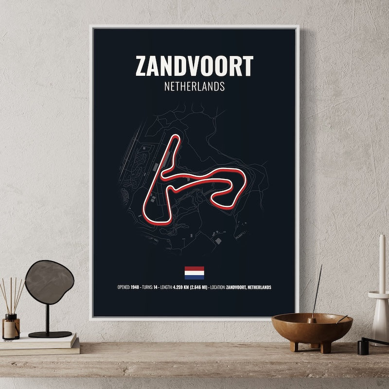 Zandvoort Formula 1 Poster | Zandvoort Formula 1 Print | Zandvoort Formula 1 Wall Art