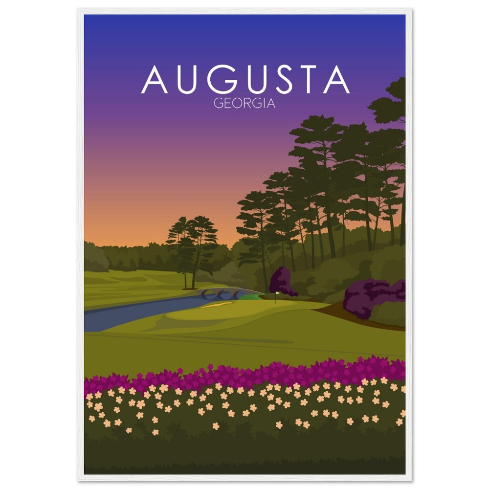 Augusta National Golf Course Sunset Print | Augusta National Poster