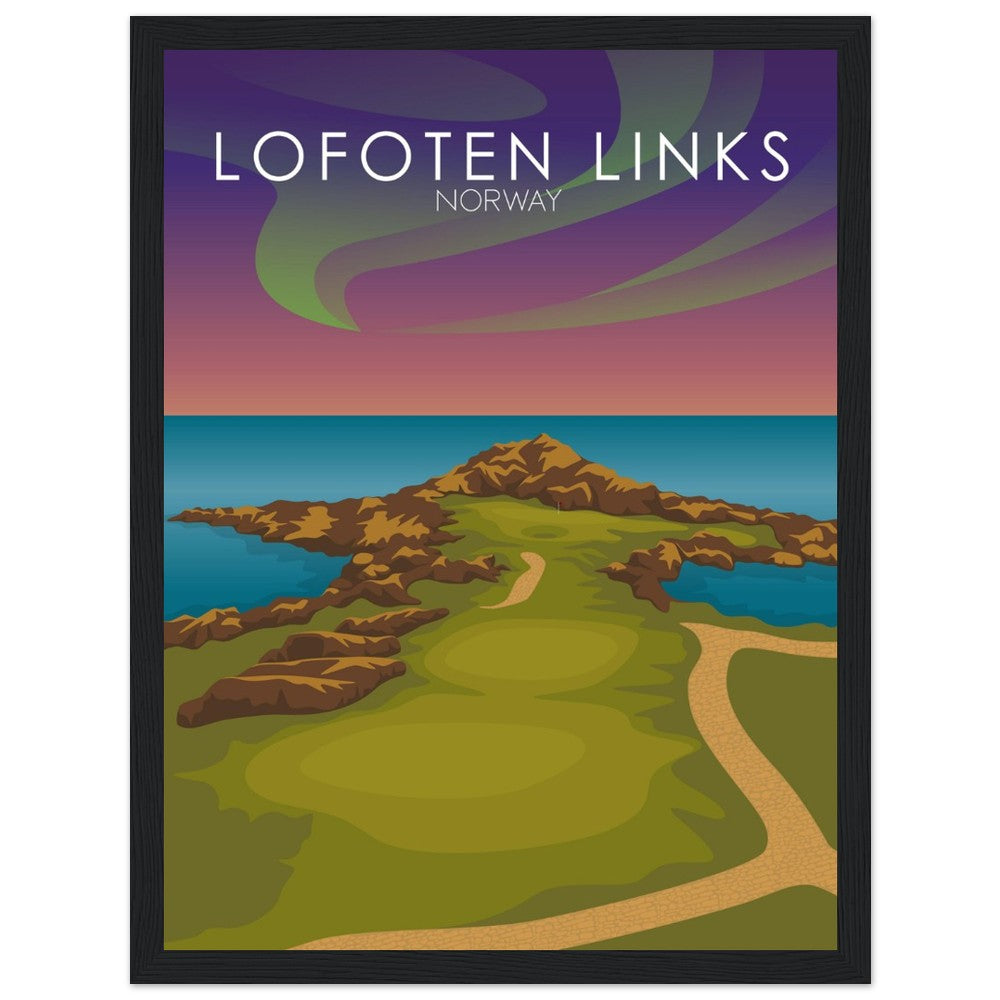 Lofoten Links Golf Course Sunset Print