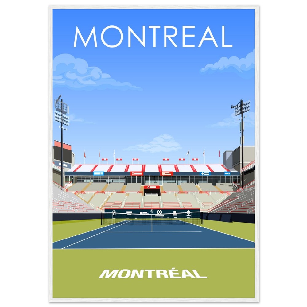 Montreal ATP/WTA Masters Tennis Stadium Poster