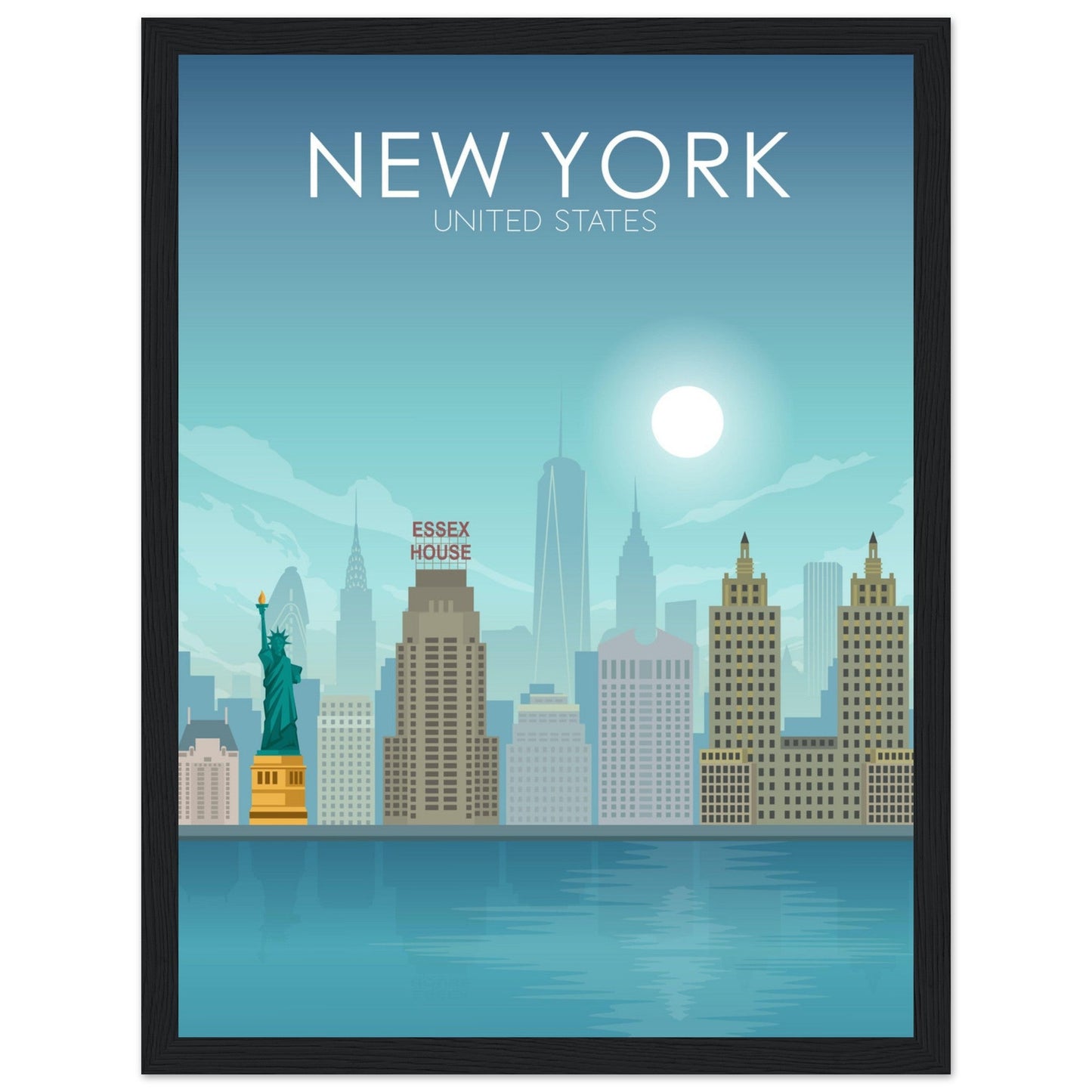 New York Poster | New York Wall Art | New York Daytime Print