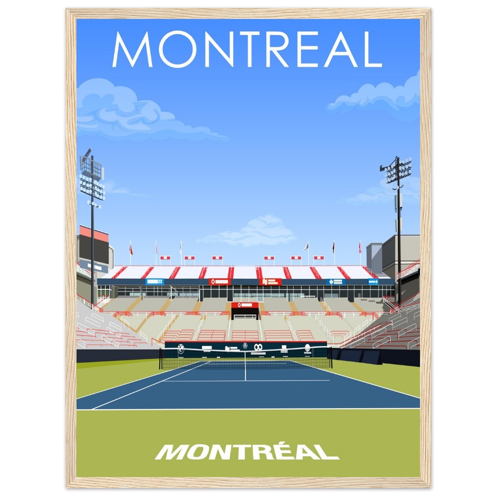 Montreal ATP/WTA Masters Tennis Stadium Poster