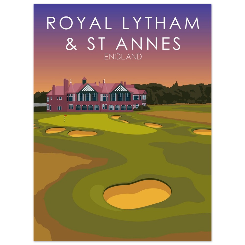 Royal Lytham & St Annes Golf Course Sunset Print