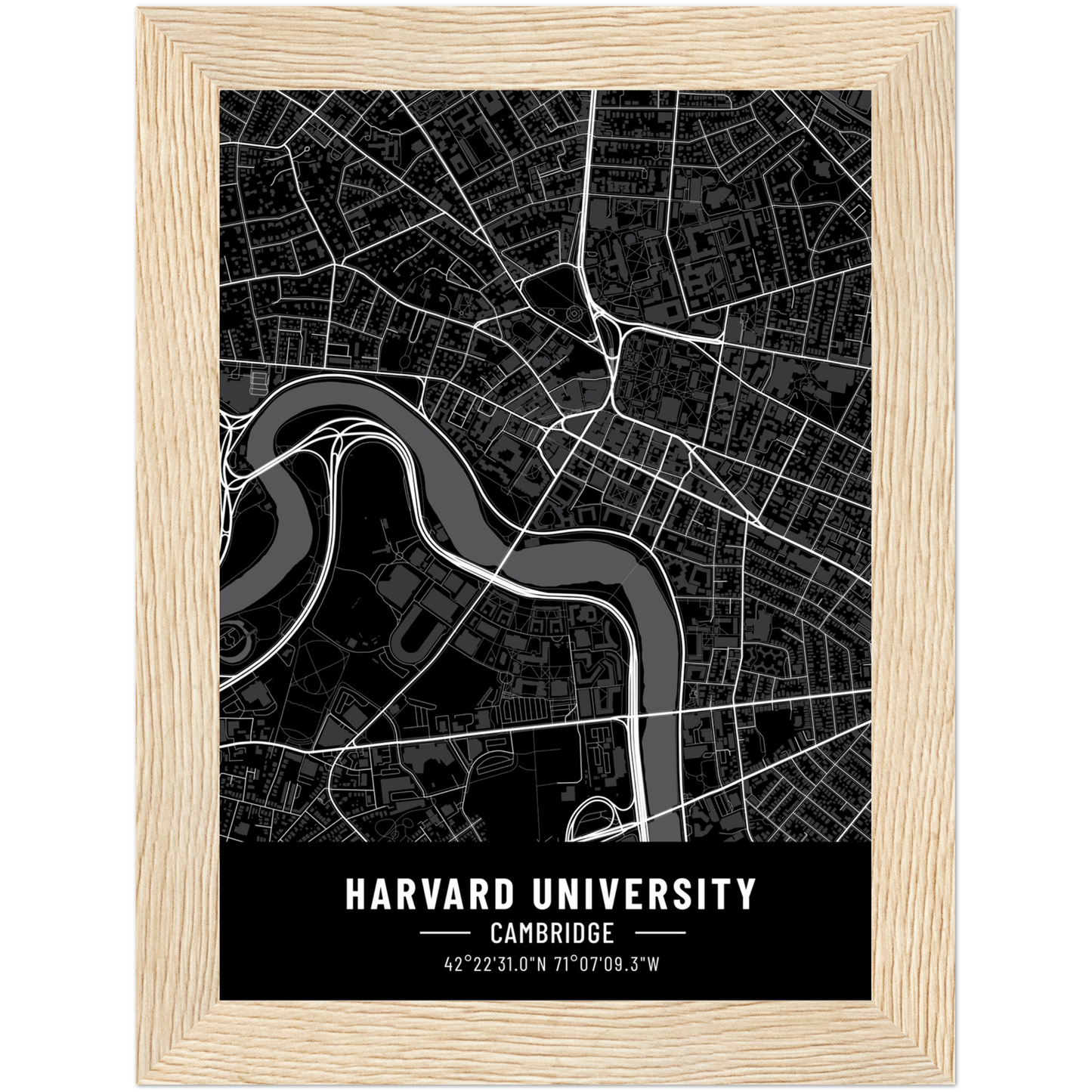 Harvard Map Poster | Harvard Map Wall Art | Harvard Map Print