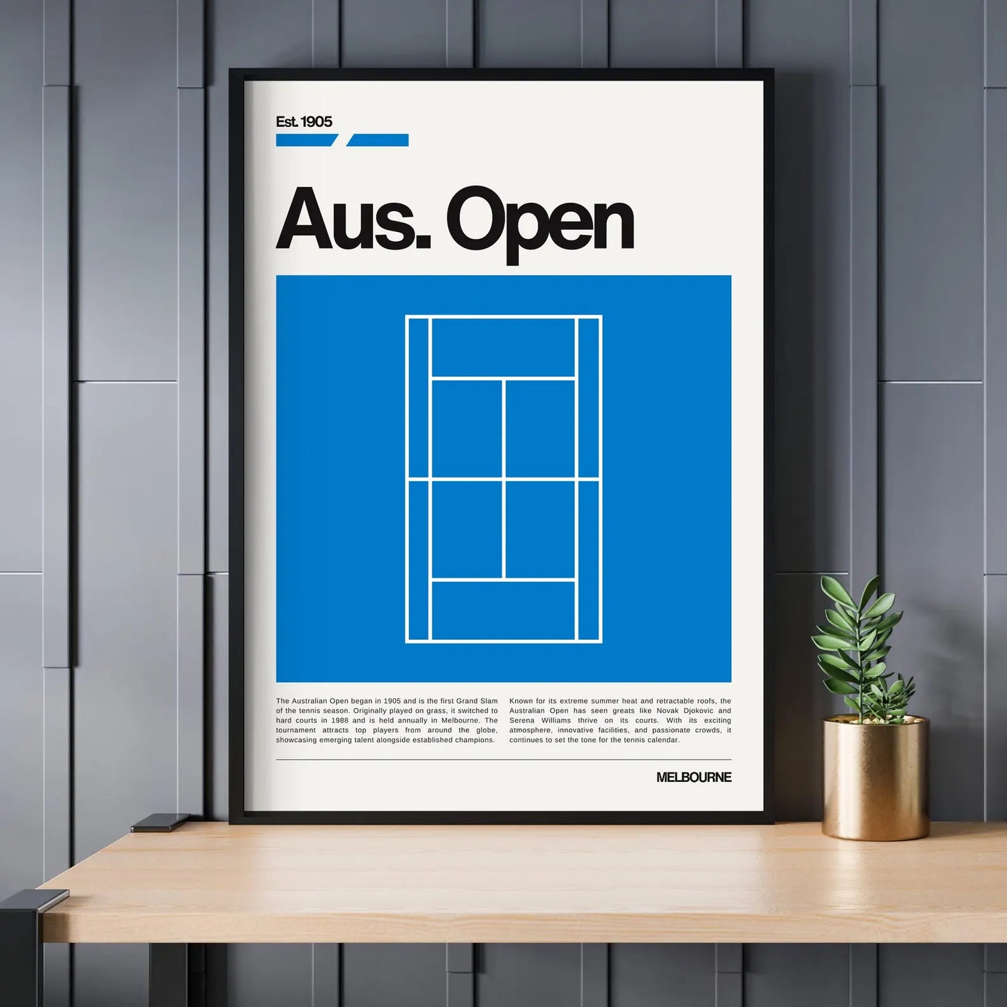 Australian Open Poster | Tennis Gift | Gift for Tennis Player