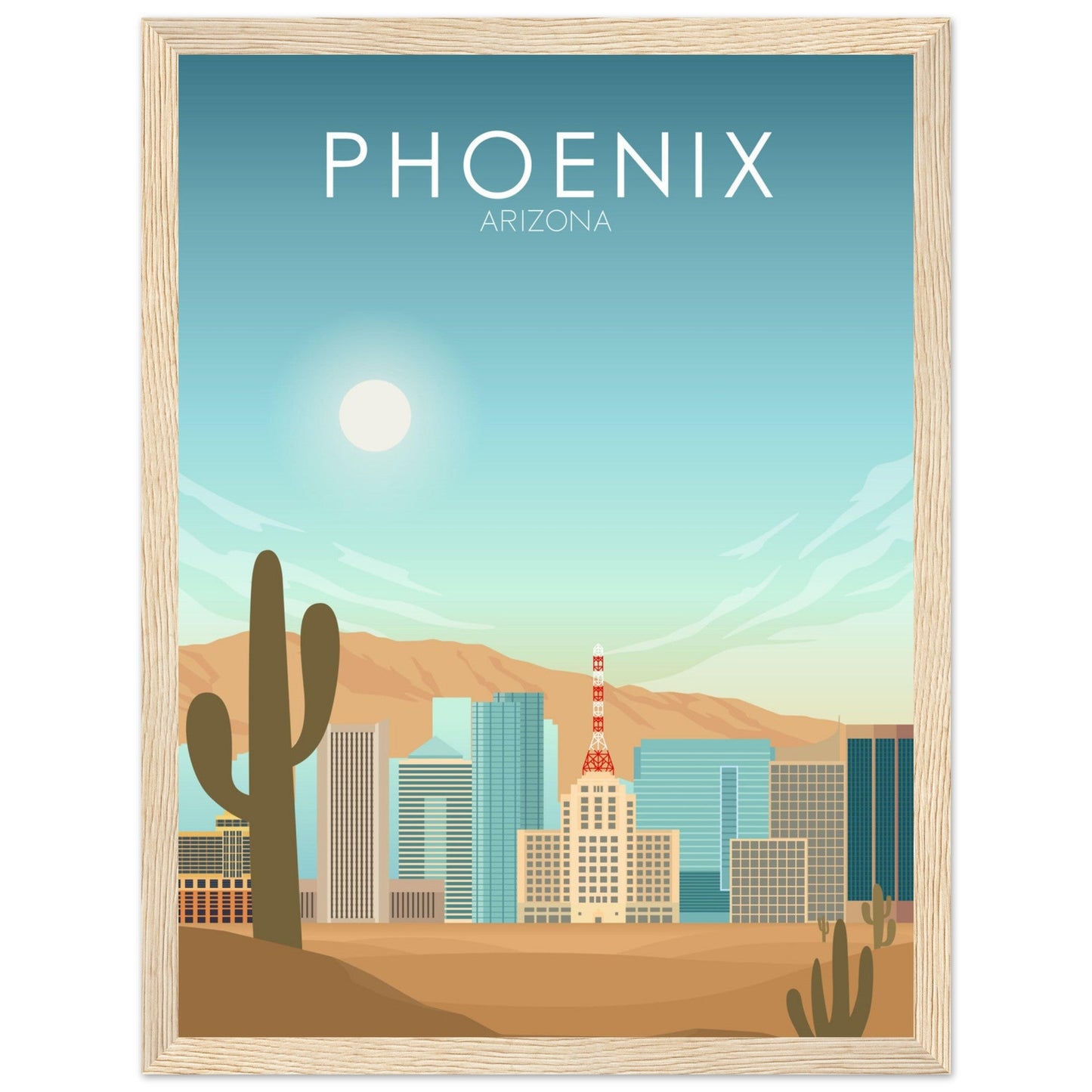 Phoenix Poster | Phoenix Wall Art | Phoenix Daytime Print