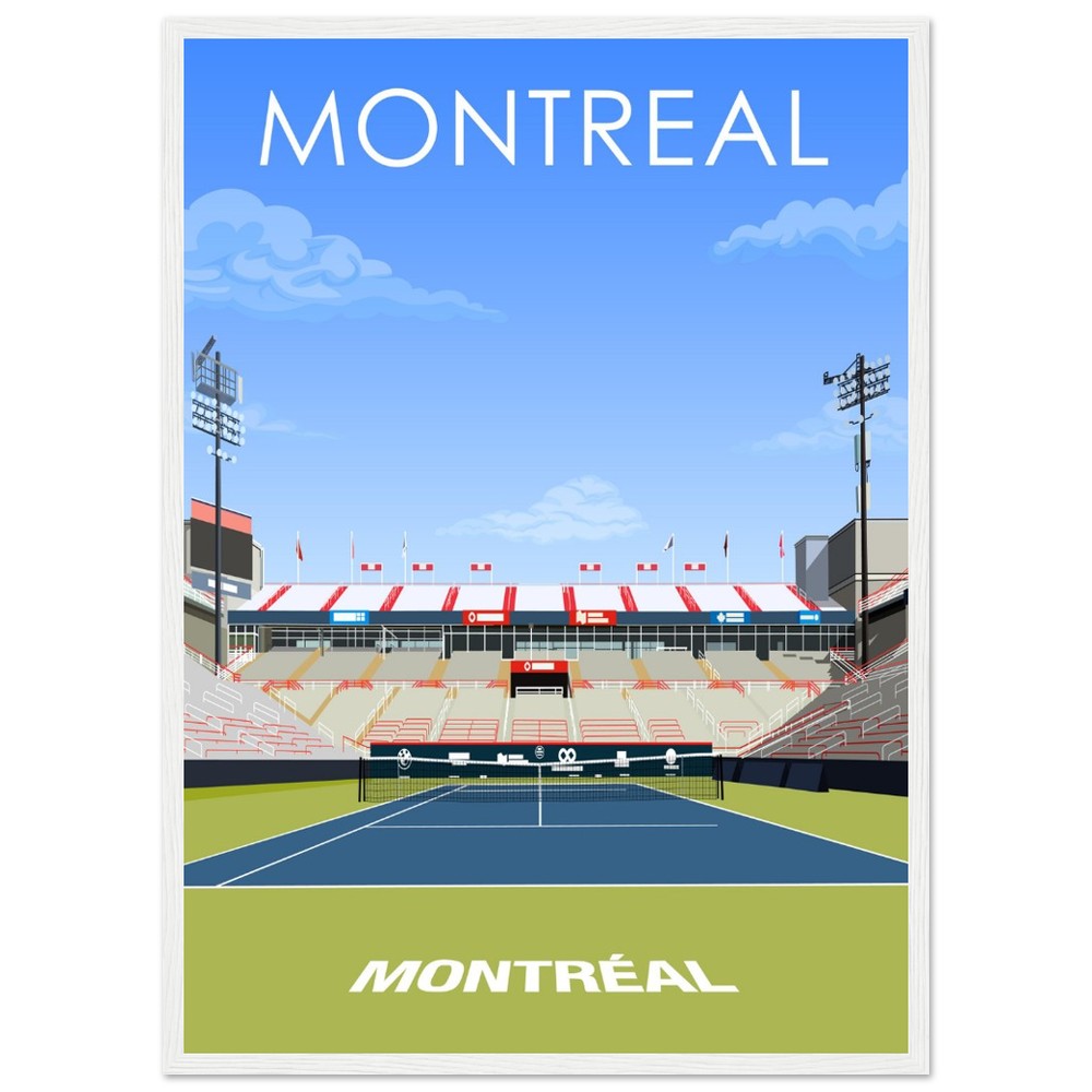 Montreal ATP/WTA Masters Tennis Stadium Poster